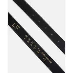 L37 Bælter*Stilfuldt fodtøj og tilbehørskollektion Sort