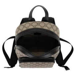 Gucci Rygsække*Stilfuldt læderrygsæk med logomotiv Multifarvet