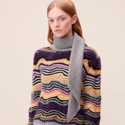 Lala Berlin Tørklæder*Stilfuldt uldtørklæde Grå