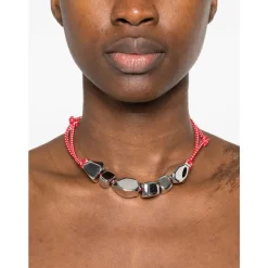 PLAN C Smykker*Stone Cord Necklace Multifarvet