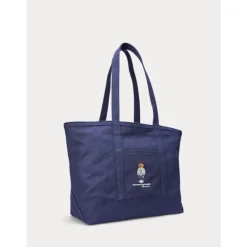 Polo Ralph Lauren Indkøbstasker*Stor Polo Bear Tote Taske Blå