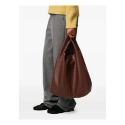 Ami Paris Indkøbstasker*Stor taske med tophåndtag Brun