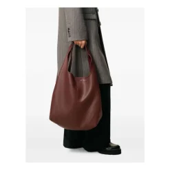 Ami Paris Indkøbstasker*Stor taske med tophåndtag Brun