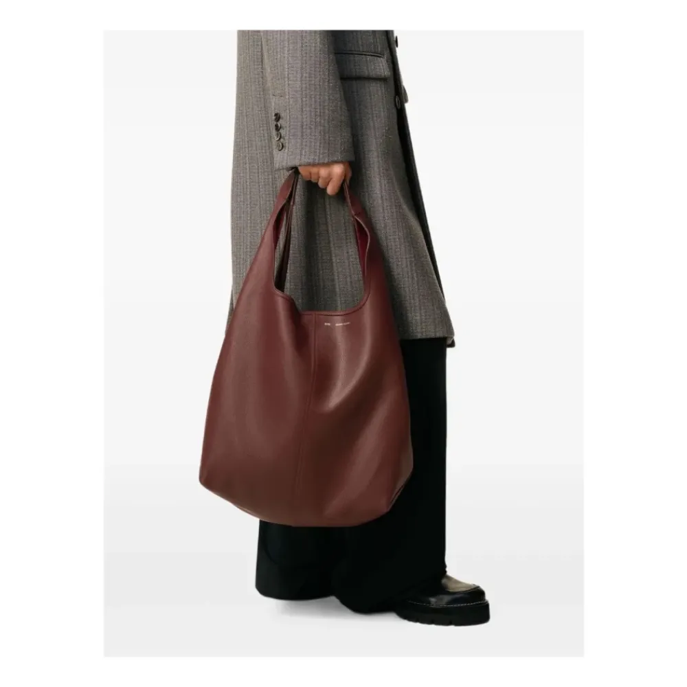 Ami Paris Indkøbstasker*Stor taske med tophåndtag Brun