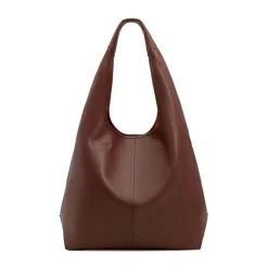 Ami Paris Indkøbstasker*Stor taske med tophåndtag Brun