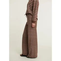 Basic Apparel Bukser*Stribede afslappede bukser i Brun