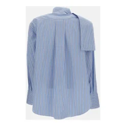 PLAN C Bluser & Skjorter*Stribet bomuldsskjorte Blå