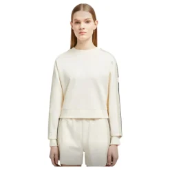 Moncler Sweatshirts*Stribet Hæklet Sweatshirt Sæt Beige