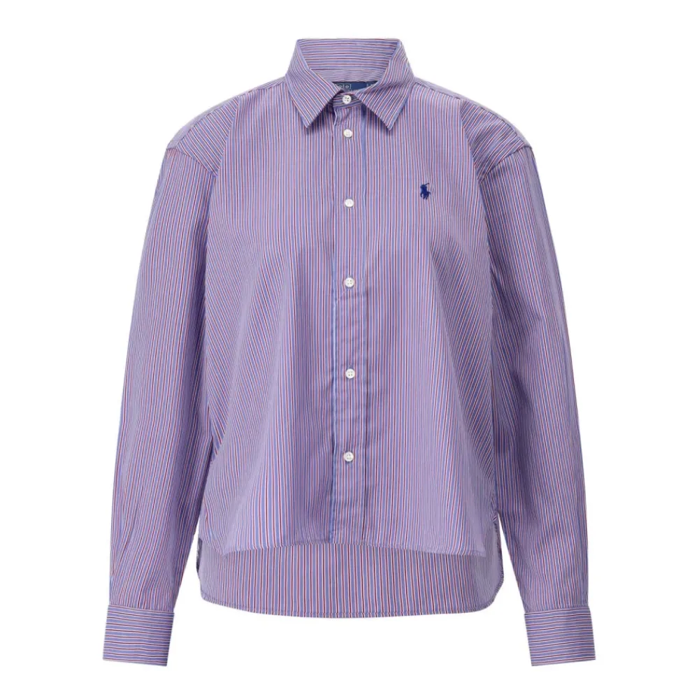 Polo Ralph Lauren Bluser & Skjorter*Stribet Skjortebluse Blå