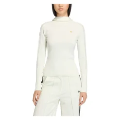 Adidas Striktrøjer & Sweatere*Strikket Hættetrøje med Lange Ærmer Hvid