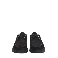 Saint Laurent Snøresko*Suede Derbies Snøresko Kvinder Sort
