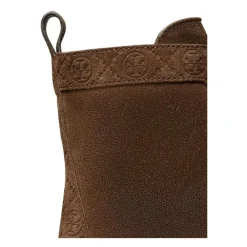 Tory Burch Støvler*Suede Logo Combat Boots Brun