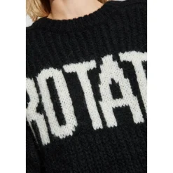 ROTATE Birger Christensen Striktrøjer & Sweatere*Sweater med logo Sort