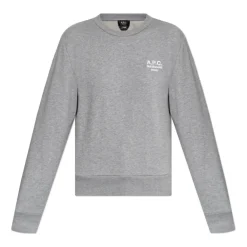 A.P.C. Sweatshirts*Sweatshirt med broderet logo Grå