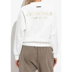 Fear Of God Sweatshirts*Sweatshirt med en kort stående krave Hvid