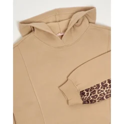 Liu Jo Striktrøjer & Sweatere*Sweatshirt med hætte og dyreprint Brun