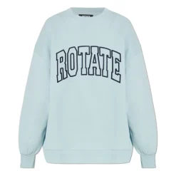 ROTATE Birger Christensen Sweatshirts*Sweatshirt med logo Blå