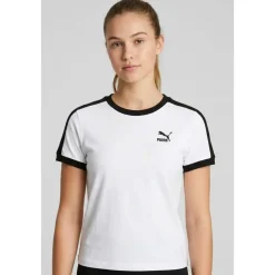 PUMA T-Shirts*T7 Slim Tee Hvid