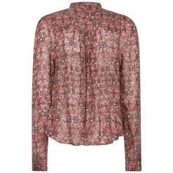 Marant étoile Bluser & Skjorter*Tapestry Print Mandarin Krave Skjorte Orange