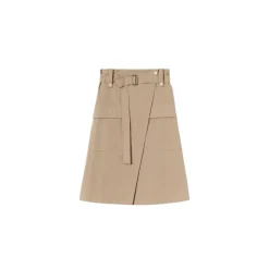 PLAN C Nederdele*Technical Skirt Beige