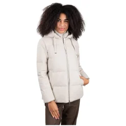 Duno Jakker*Teknisk pufferjakke med uld-effekt Beige