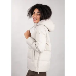 Duno Jakker*Teknisk pufferjakke med uld-effekt Beige