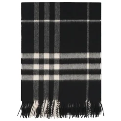 Burberry Tørklæder*Ternet Cashmere Halstørklæde Sort