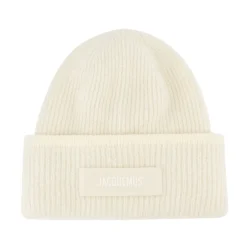 Jacquemus Huer & Kasketter*The Gros Grain Beanie Hvid
