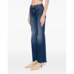 Mother Jeans*The Hustler High Waisted Flare Jeans Blå