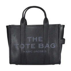 Marc Jacobs Indkøbstasker*The Leather Medium Tote Bag Sort