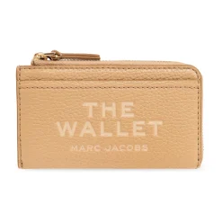 Marc Jacobs Punge & Kortholder*The Leather Top Zip Multi Wallet Beige