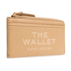 Marc Jacobs Punge & Kortholder*The Leather Top Zip Multi Wallet Beige