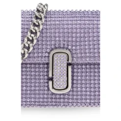 Marc Jacobs Bæltetasker*The Rhinestone J Marc Mini Skuldertaske Lilla