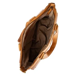 RE:DESIGNED Indkøbstasker*Tidløs læder skuldertaske Brun