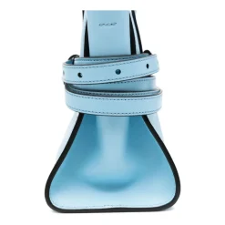 Moschino Bæltetasker*Tie Me Lille Læderhåndtaske Blå