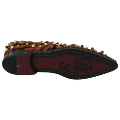 Dolce & Gabbana Snøresko*Tigermønster Krystal Flade sko Multifarvet