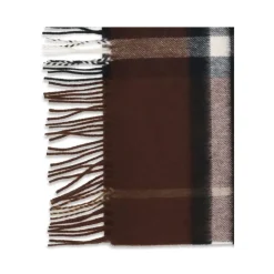 Burberry Tørklæder*Tjek Cashmere Tørklæde Brun