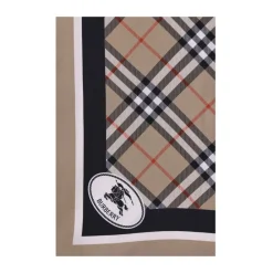 Burberry Tørklæder*Tjek Silke Tørklæde Ikonisk Tilbehør Beige