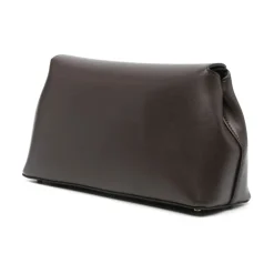 TotêMe Skuldertasker*T-Lock Leather Clutch Brun