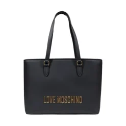Love Moschino Indkøbstasker*Tofarvet Håndtaske Sort