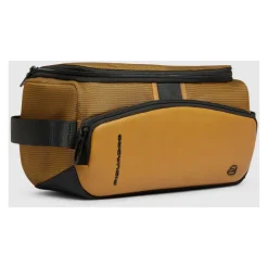 Piquadro Toilettasker*Toilet taske i biobaseret materiale Brun
