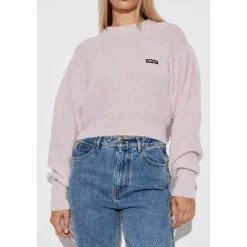 ROTATE Birger Christensen Striktrøjer & Sweatere*Trøje med logo Pink