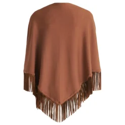 Betty Barclay Tørklæder*Tørklæde med frynser og kunstlæderdetalje Brun