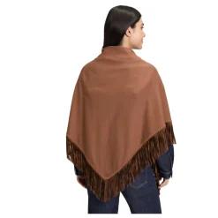 Betty Barclay Tørklæder*Tørklæde med frynser og kunstlæderdetalje Brun