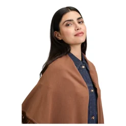 Betty Barclay Tørklæder*Tørklæde med frynser og kunstlæderdetalje Brun