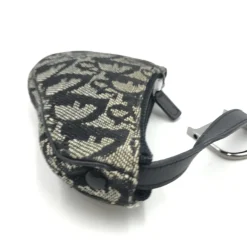 Dior Punge & Kortholder*Trotter Canvas Saddle Coin Purse Grå
