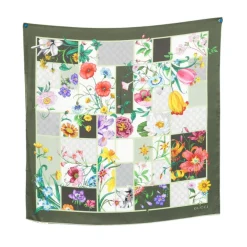 Gucci Tørklæder*Trykt silketørklæde Multifarvet