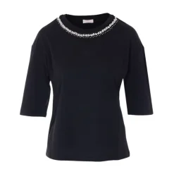 Liu Jo Bluser & Skjorter*T-shirt med applikationsdetaljer Sort