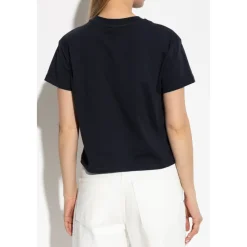 A.P.C. T-Shirts*T-shirt med broderet logo Sort