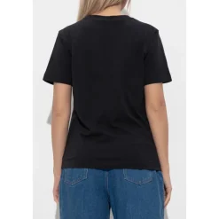 Marni T-Shirts*T-shirt med logo Sort